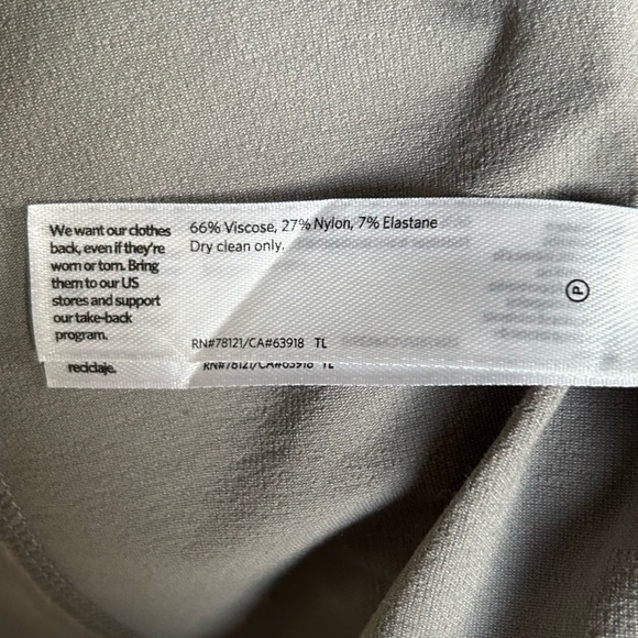 Eileen Fisher Zinc Grey Gray Lightweight Washable Stretch Crepe Long Jacket Sz M - Picture 13 of 14